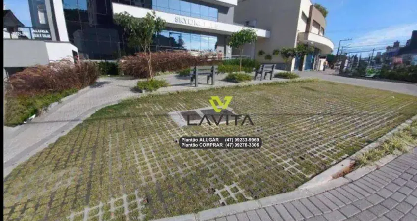 Sala comercial térrea no edifício skyline blue, bairro víctor konder em blumenau ao lado da furb!!!