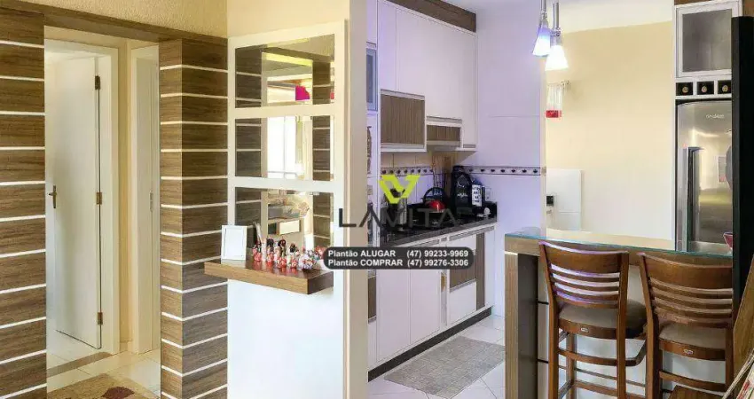 Apartamento semi mobiliado no Edifício Residencial Avila no bairro Fortaleza Alta próximo a Via Expressa e fácil acesso a Br470