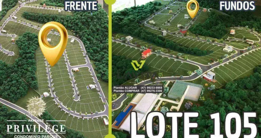 Terreno, lote á venda no condomínio fechado paysage privilege - 359,37m² - bairro ponta aguda - blumenau sc | la vita imóveis