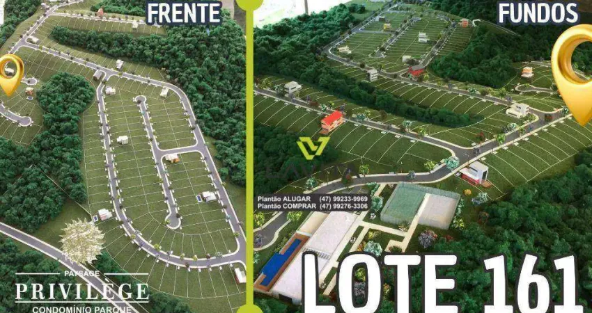 Terreno à venda, 344 m² por r$ 300.000,00 - ponta aguda - blumenau/sc