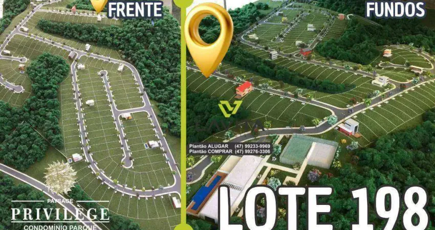 Terreno à venda, 375 m² por r$ 290.000,00 - ponta aguda - blumenau/sc