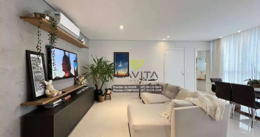 Apartamento com 3 quartos sendo 1 suíte e 2 demi à venda, 108 m² por r$ 780.000 - velha - blumenau/sc