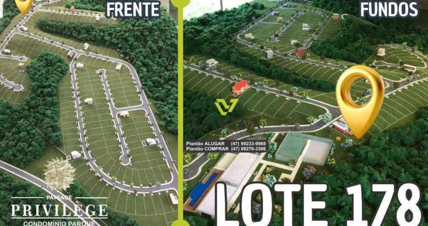 Terreno à venda, 370 m² por r$ 520.000,00 - ponta aguda - blumenau/sc
