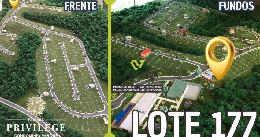 Terreno à venda, 375 m² por r$ 447.000,00 - ponta aguda - blumenau/sc