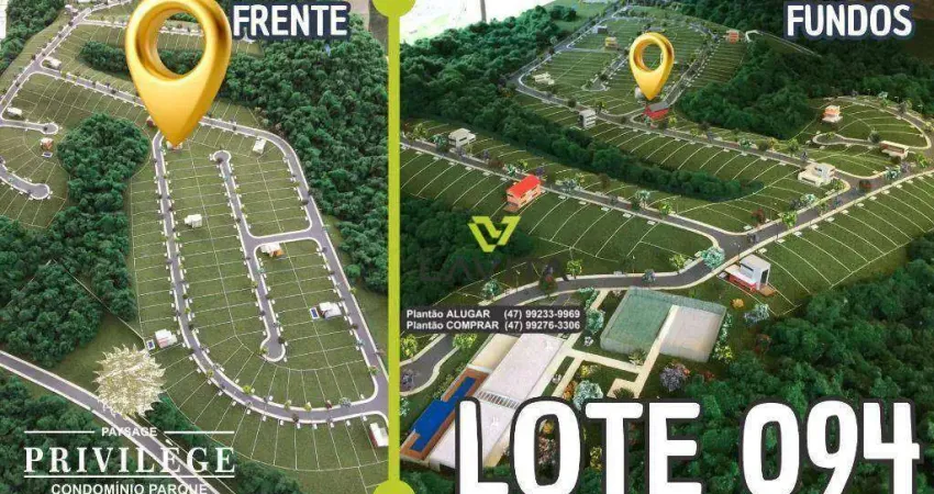 Terreno à venda, 610 m² por r$ 530.000,00 - ponta aguda - blumenau/sc