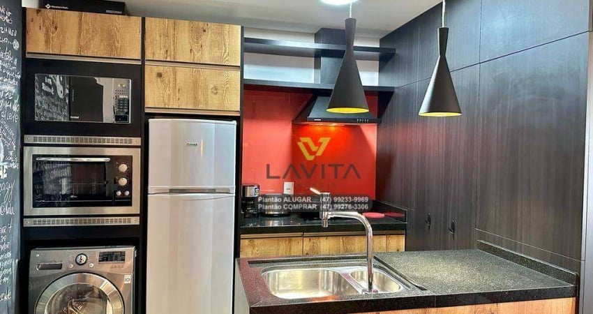 Apartamento com 1 dormitório para alugar, 27 m² por R$ 2.200/mês - Centro - Blumenau/SC