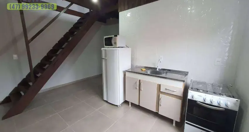 Apartamento com 1 dormitório para alugar, 34 m² por r$ 1.100,02/mês - ponta aguda - blumenau/sc