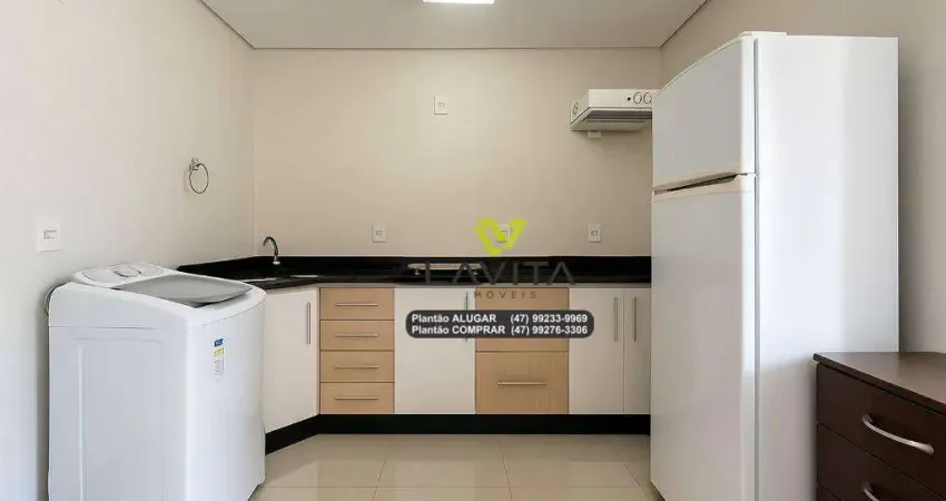 Apartamento para venda no edifício premier no centro de blumenau - totalmente mobiliado com uma vaga de garagem. já alugado, ideal para investidor