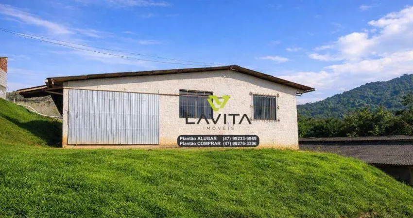 Galpão para alugar, 250 m² por r$ 3.546,00/mês - progresso - blumenau/sc