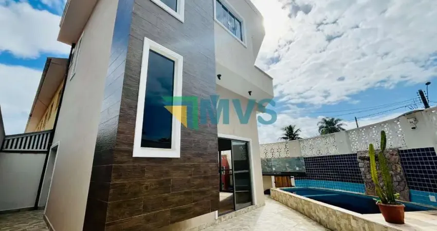 Sobrado para venda em Itanhaém-SP, no bairro Jardim Regina: 2 quartos, 2 suítes, 2 salas, 3 banheiros, 2 vagas de garagem, 90m².