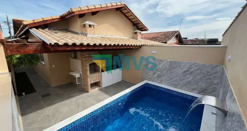Imperdível casa à venda em Itanhaém-SP, Bairro Bopiranga: 2 quartos, 1 suíte, 2 banheiros, 2 vagas, 61,50 m².