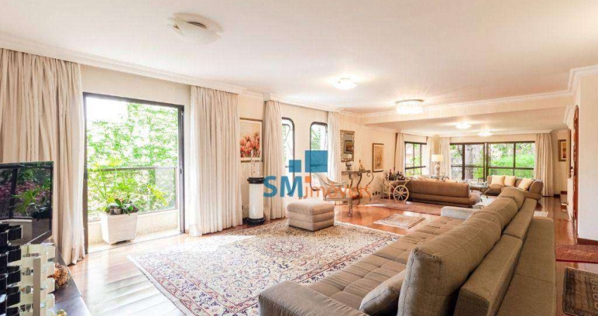 Apartamento com 4 dormitórios (02 suítes) e 03 vagas - 267 m² - Moema - Vende-se