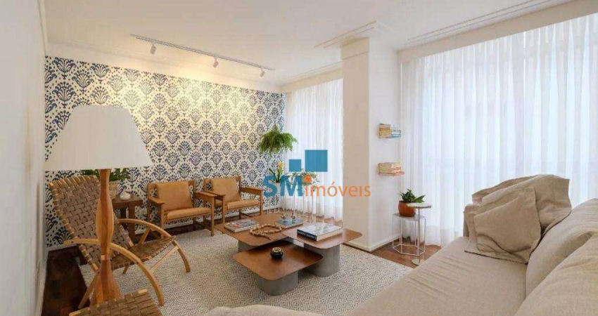 Apartamento 180m² - 04 dormitórios (01 suíte) e 02 vagas - Higienópolis - Vende-se