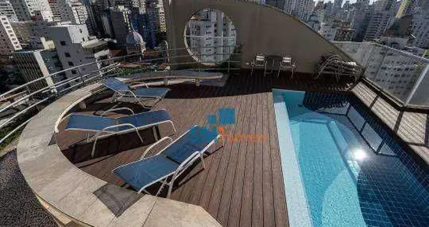 Apartamento com 1 dormitório à venda, 46 m² por R$ 620.000,00 - Vila Buarque - São Paulo/SP