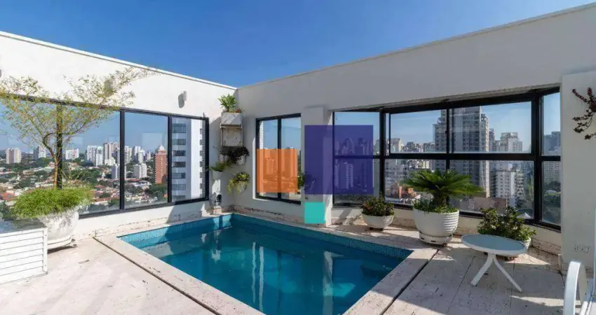 Cobertura com 5 dormitórios à venda, 390 m² por R$ 3.990.000,00 - Campo Belo - São Paulo/SP