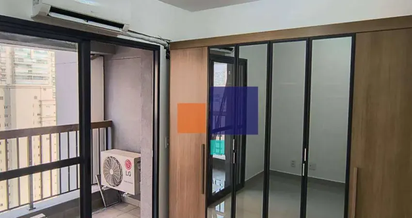 Apartamento com 1 dormitório para alugar, 25 m² por R$ 3.500,00/mês - Brooklin Paulista - São Paulo/SP