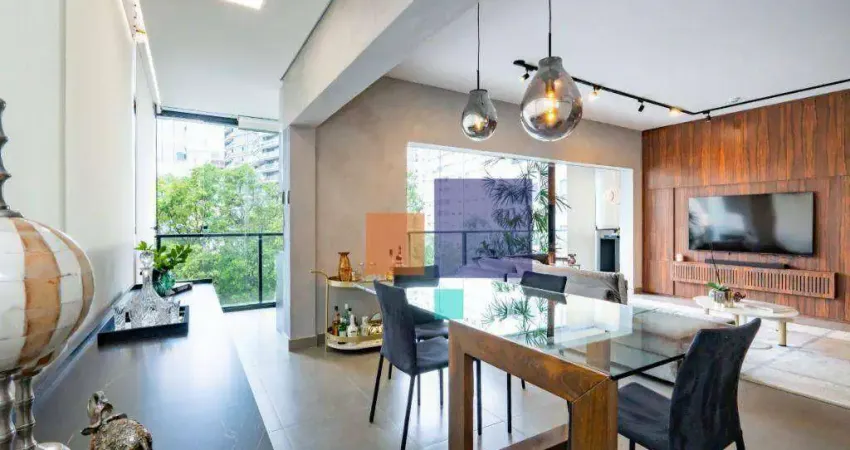 Apartamento mobiliado 117m² com 2 suítes e 2 vagas - vende-se em pinheiros