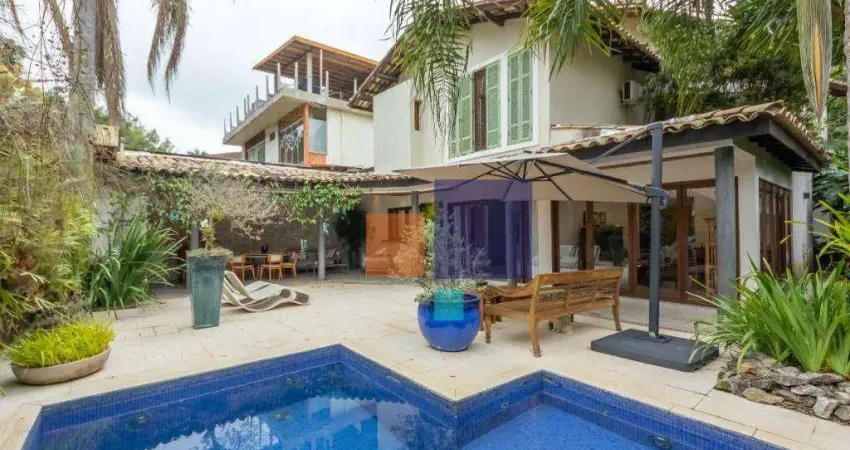 Casa em condomínio de alto padrão 550m² com 5 dormitórios (4 suítes), lareira e 5 vagas - vende-se no jardim vitória régia