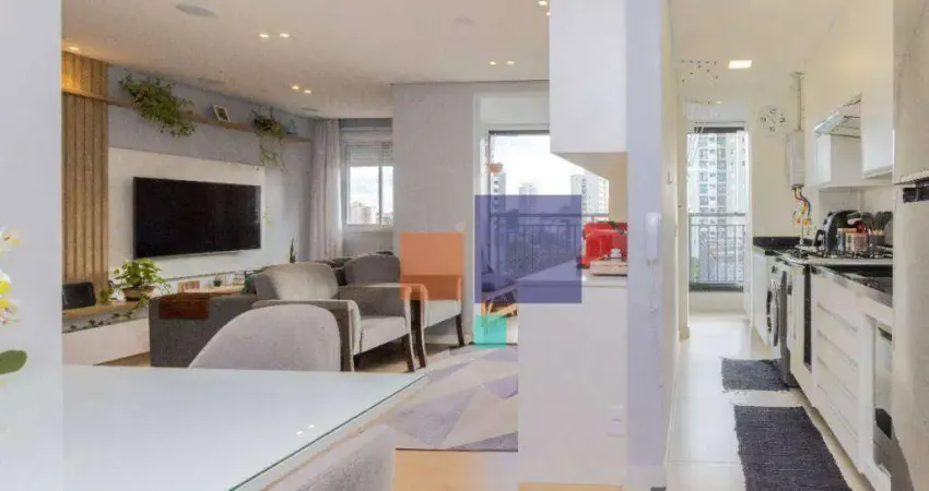 Apartamento 69m² com 2 dormitórios  (1 suíte) e 1 vaga - vende-se na vila das merces