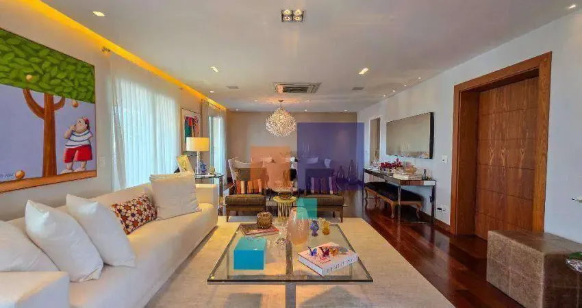 Cobertura com 4 dormitórios à venda, 386 m² por r$ 8.000.000,00 - campo belo - são paulo/sp