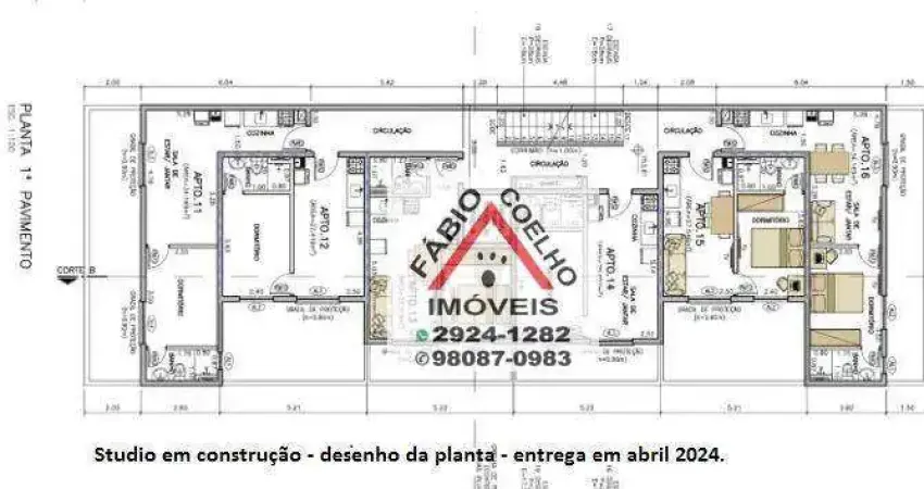 Studio com 1 dormitório à venda, 27 m² por R$ 229.000,00 - Interlagos - São Paulo/SP