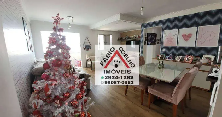 Apartamento com 3 dormitórios  2 vagas, deposito à venda, 75 m² por R$ 555.000 - Jardim Consórcio - São Paulo/SP