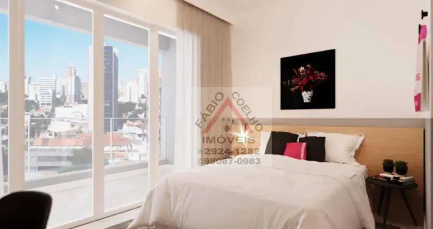 Kitnet com 1 dormitório à venda, 25 m² - santo amaro - são paulo/sp