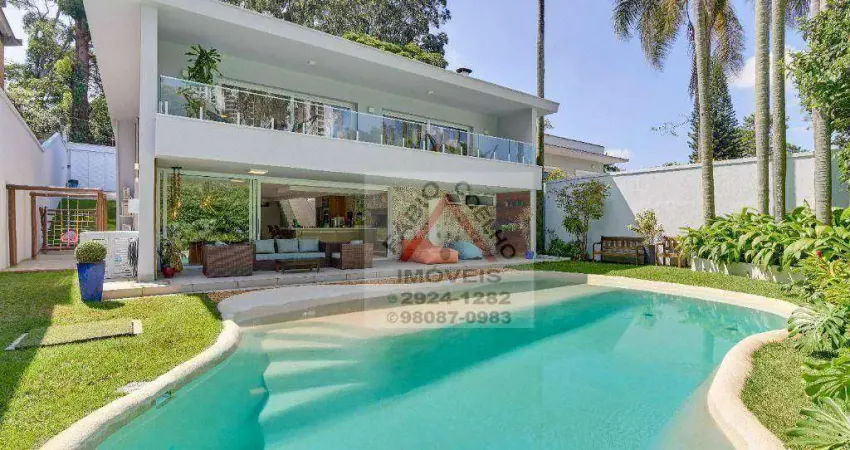 Casa com 5 dormitórios 5 suítes ( estuda permuta ) à venda, 469 m² por r$ 4.900.000 - jardim marajoara - são paulo/sp