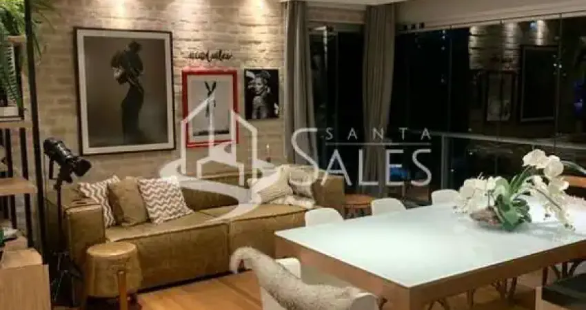 Apartamento de 2 quartos e 2 suítes em Pinheiros, São Paulo-SP: 122m², 1 sala, 3 banheiros e 2 vagas de garagem.