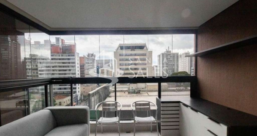 Lindo Studio moderno, com 1 dormitório, ar condicionado , 1 vaga,! No Jd. Paulista!!!