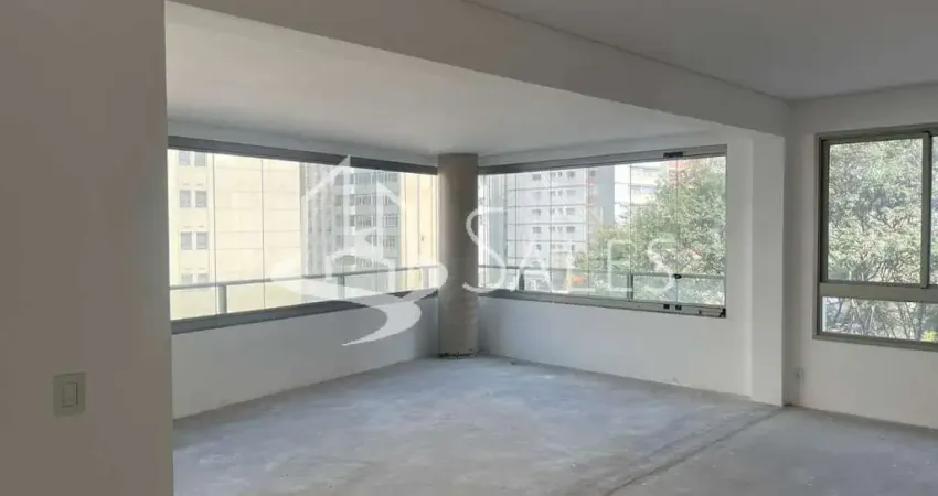 Apartamento de luxo no Jardim Paulista: 3 suítes, 5 banheiros, 3 vagas de garagem, 187m² - São Paulo-SP