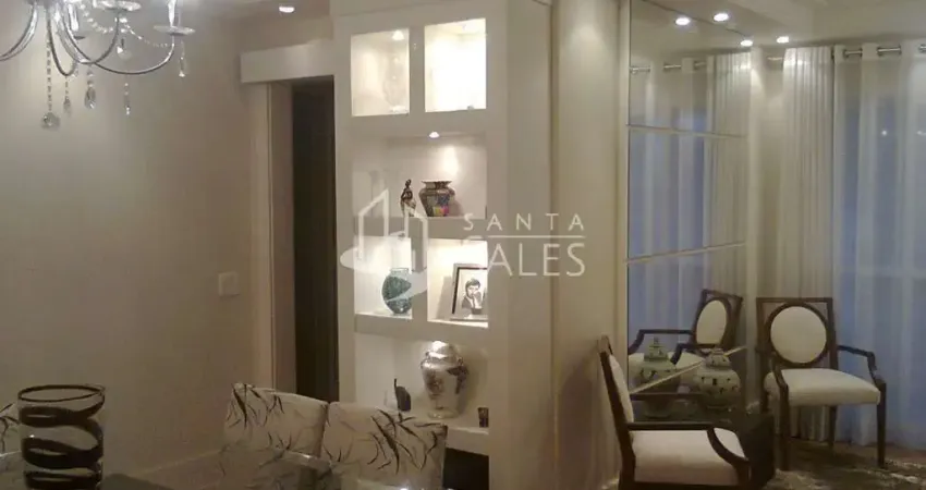 Apartamento à venda no Brooklin Paulista, São Paulo-SP: 2 quartos, 1 sala, 2 banheiros, 1 vaga de garagem!