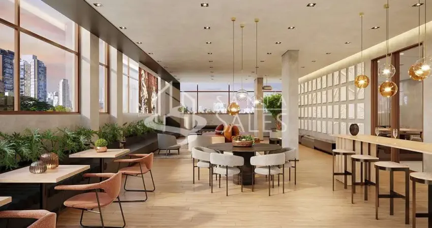 Apartamento à venda no Brooklin Paulista: 1 quarto, 1 suíte, 1 banheiro, 21m² em São Paulo-SP!