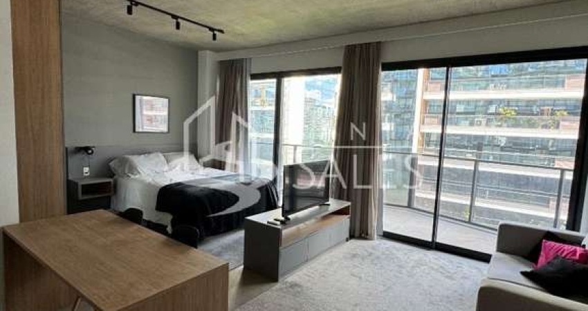 Studio à venda na Vila Olímpia, São Paulo-SP: 1 quarto, 1 banheiro, 1 vaga, 42m² de área!