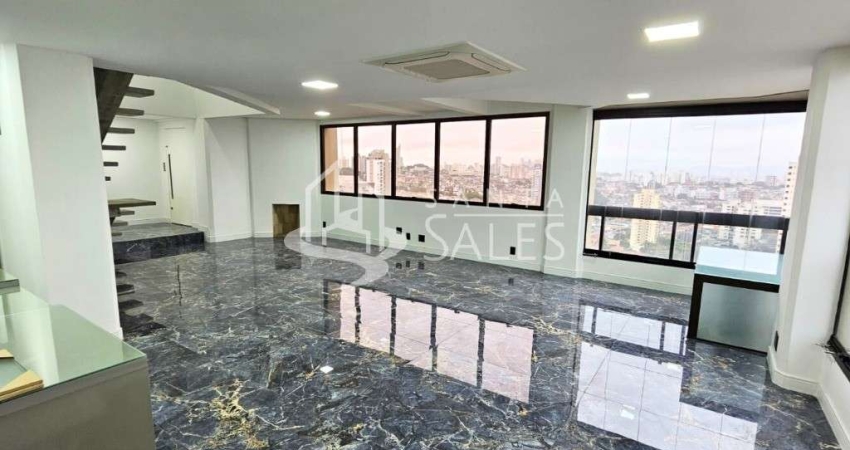 Apartamento de luxo com 3 quartos e 2 suítes em Perdizes, São Paulo-SP: 210m², 5 banheiros e 3 vagas de garagem.