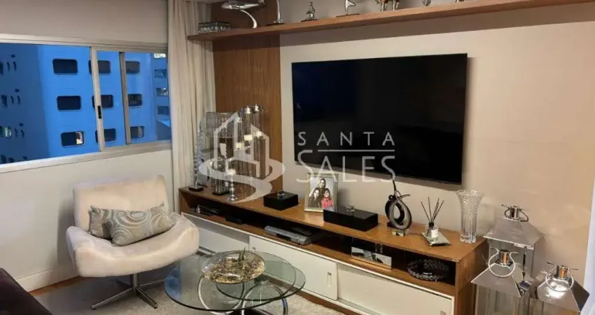 Apartamento para locação em moema, são paulo-sp: 2 quartos, 1 suite, 1 sala, 2 banheiros, 1 vaga de garagem.