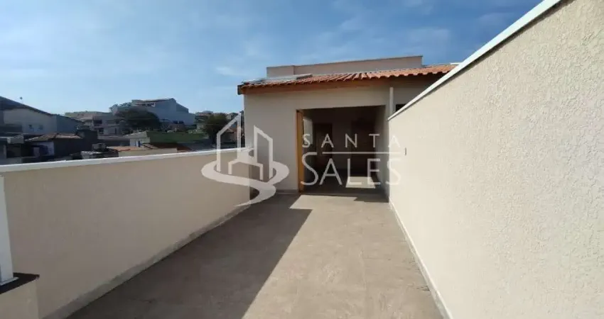 Cobertura de luxo na vila camilópolis, santo andré-sp: 2 quartos, 1 suíte, 2 salas, 3 banheiros, 1 vaga e 100m² de área.