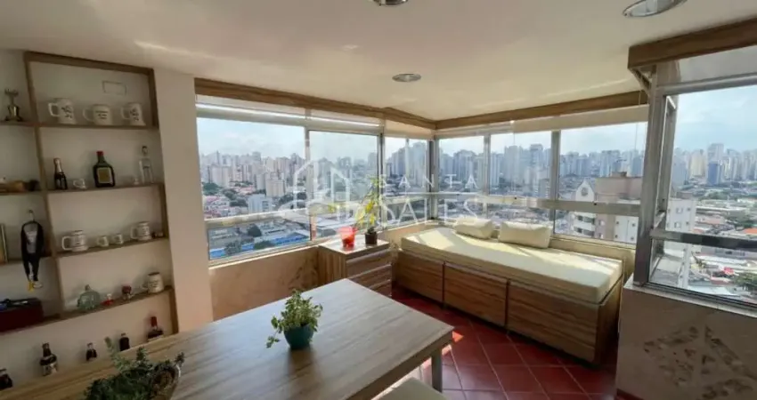 Cobertura de alto padrão com 2 quartos e 1 suíte na saúde, são paulo-sp: 120m² e vaga de garagem!