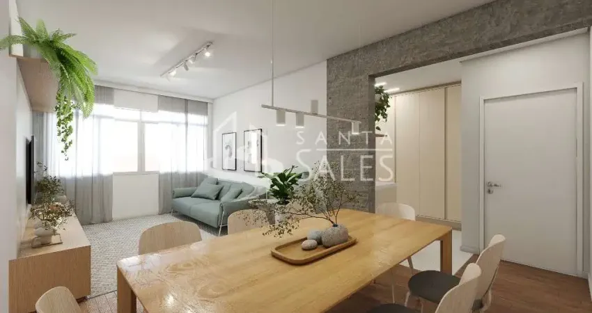 Apartamento à venda em são paulo-sp, higienópolis: 2 quartos, 1 suíte, 2 salas, 1 banheiro, 1 vaga, 100,55 m² de área.