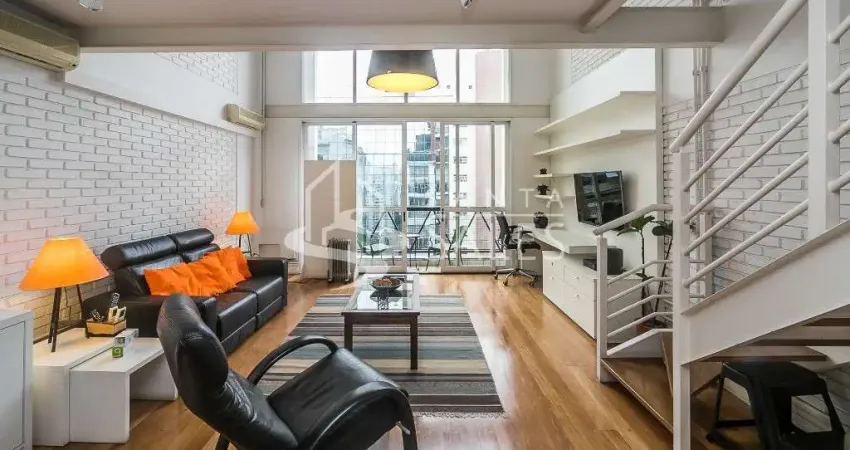 Imperdível oportunidade: apartamento loft à venda no itaim bibi, com 2 quartos, 2 suítes, 3 salas, 2 banheiros, 2 vagas de garagem e 120m².