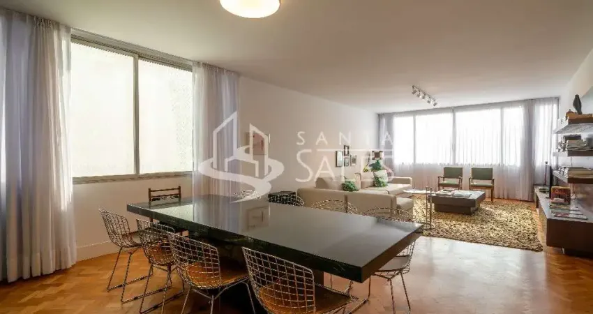 Apartamento para temporada no jardim paulista: 2 quartos, 1 suíte, 2 salas, 2 banheiros, 1 vaga de garagem, 207m² de área.