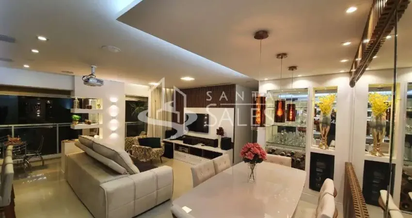 Apartamento de luxo à venda em santo andré-sp, jardim: 3 quartos, 3 suítes, 2 salas, 4 banheiros, 2 vagas de garagem, 115m².