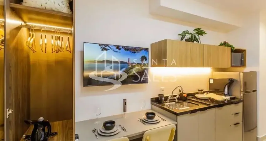 Apartamento de luxo em moema: 1 quarto, 1 suíte, 1 banheiro, 20,00 m² de área para locação em são paulo-sp!
