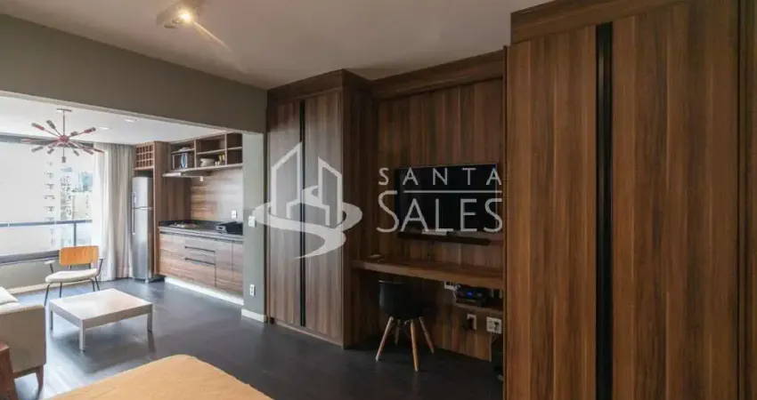 Imperdível apartamento para locação na vila olímpia, são paulo-sp: 1 quarto, 1 suíte, 1 sala, 1 banheiro, 1 vaga, 46m²!