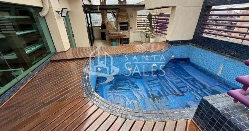 Cobertura de luxo com 4 quartos e 4 vagas de garagem no coração de são paulo-sp, bairro jardim vila mariana - 240m²