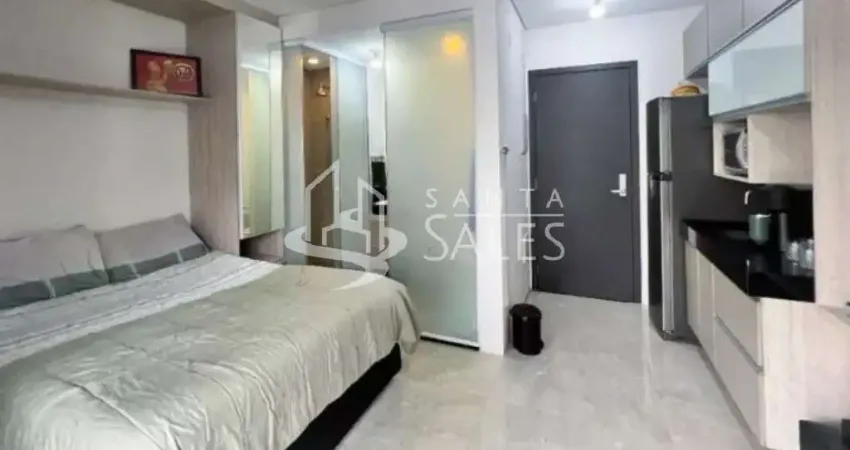 Apartamento à venda na vila olímpia, são paulo-sp: 1 quarto, 1 sala, 1 banheiro, 1 vaga de garagem - 28,00 m² de área