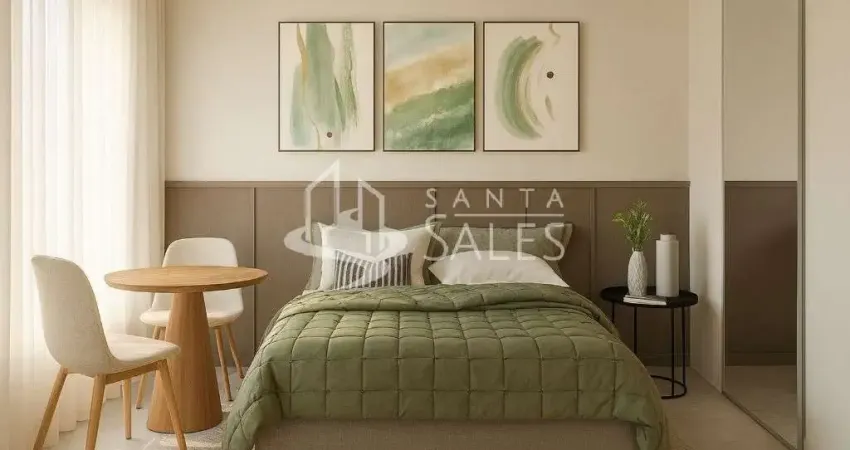 Studio à venda na Consolação: 1 quarto, 1 banheiro, 24,00 m² - São Paulo-SP.