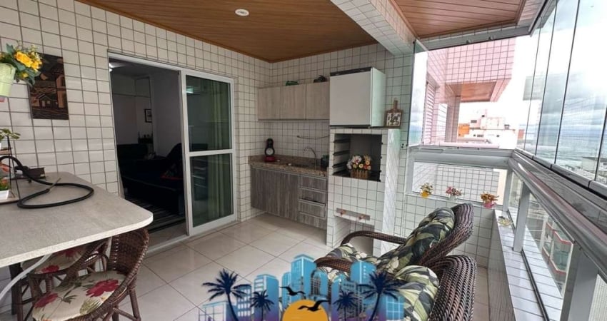 Apartamento para Locação em Praia Grande, Guilhermina, 2 dormitórios, 1 suíte, 2 banheiros, 1 vaga