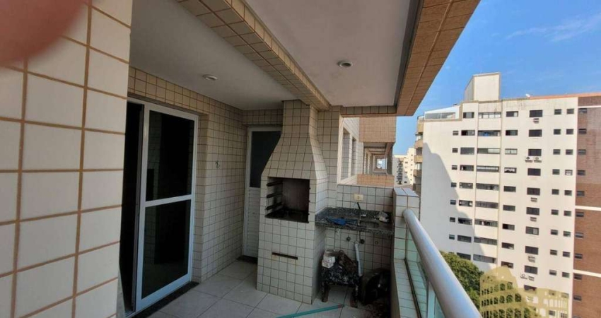 Apartamento com 1 dormitório para alugar, 60 m² por R$ 2.800,00/mês - Aviação - Praia Grande/SP