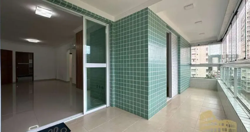 Apartamento com 3 dormitórios à venda, 123 m² por R$ 990.000,00 - Canto do Forte - Praia Grande/SP